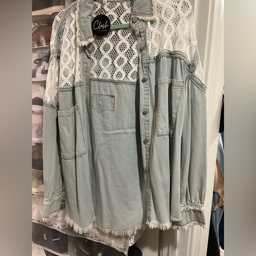 Chic Lace Denim shacket
